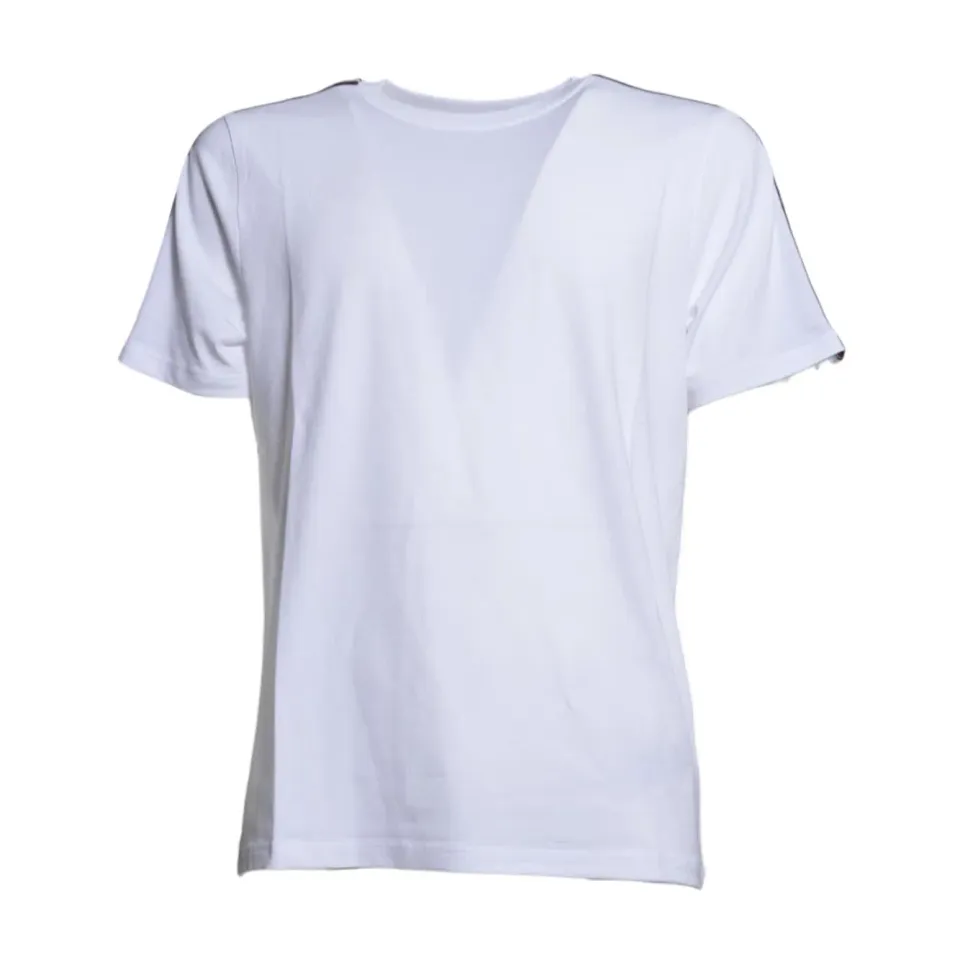 GCDS Logo Tape C1MEQC037J022 t-shirt bianca