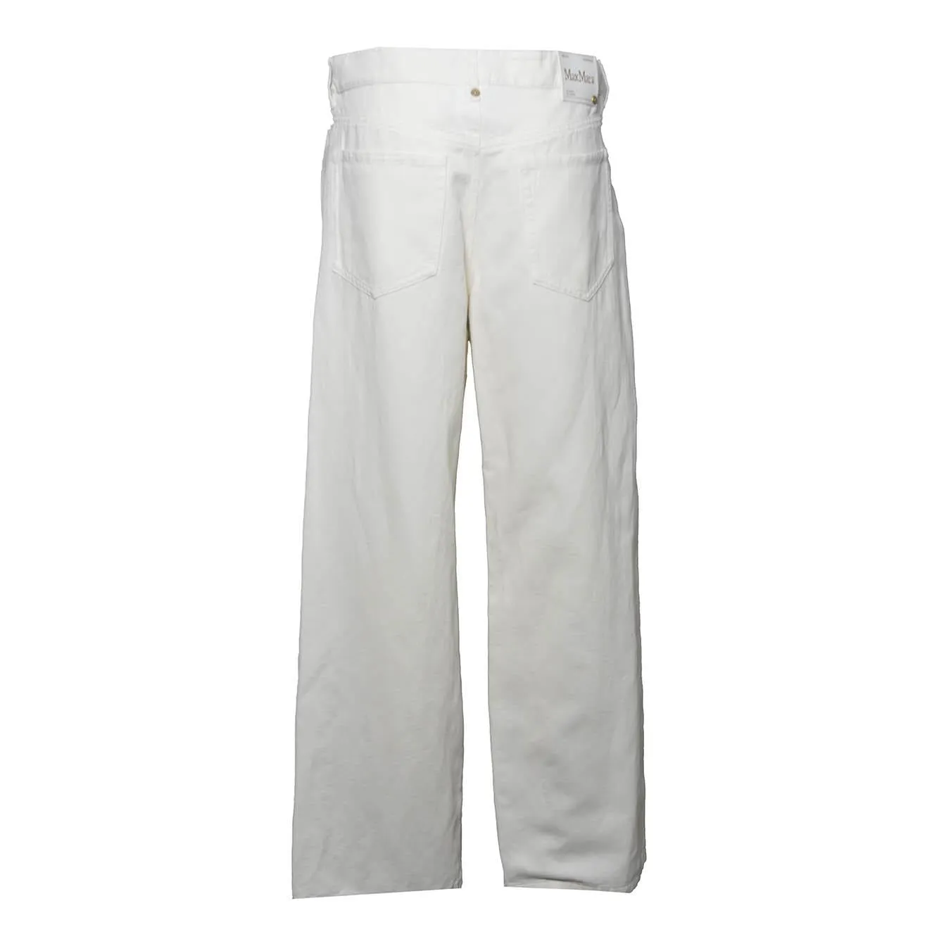 S Max Mara Onorata 2619131083600 pantalone panna lino cotone