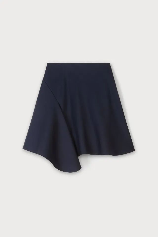 PORTS 1961 PS26 Asymmetrical Mini gonna blu navy