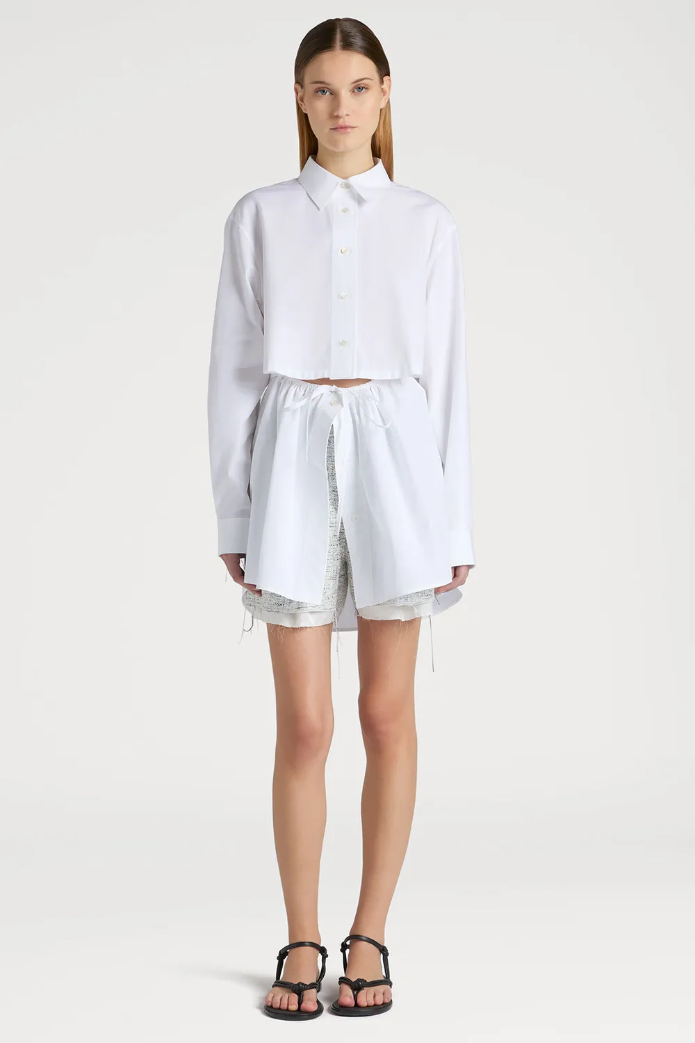 PORTS 1961 Iconic camicia bianca vita definita
