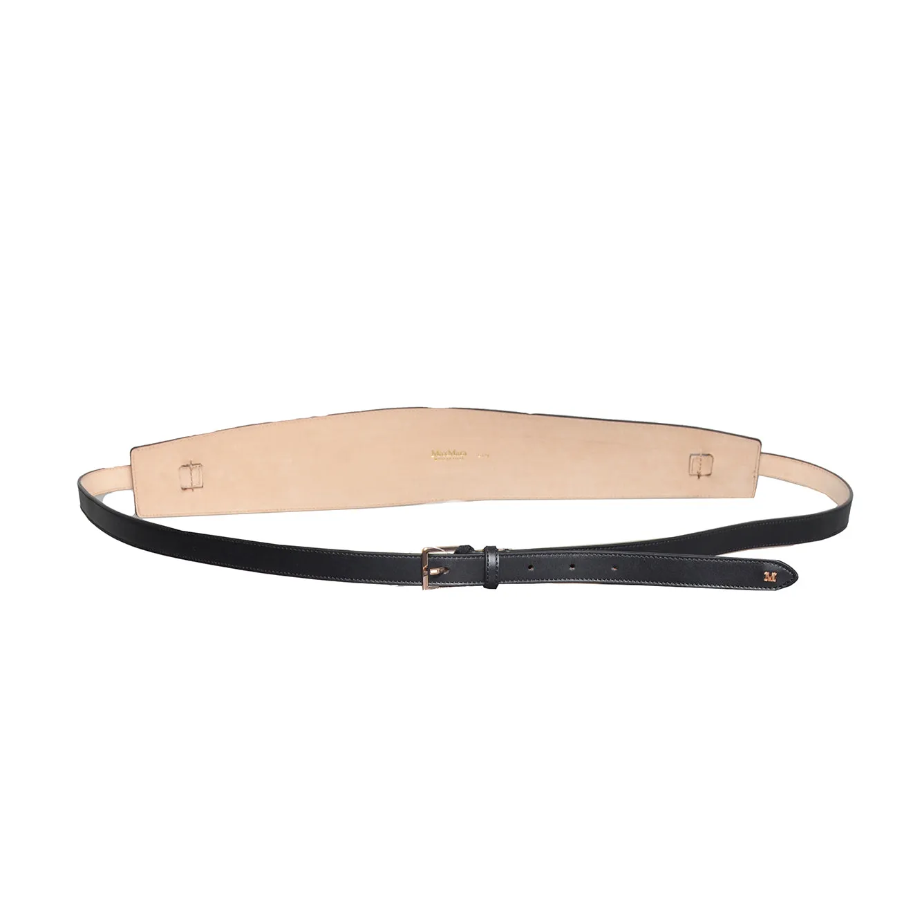 MaxMara Mulino 2624506041600 cintura pelle nera