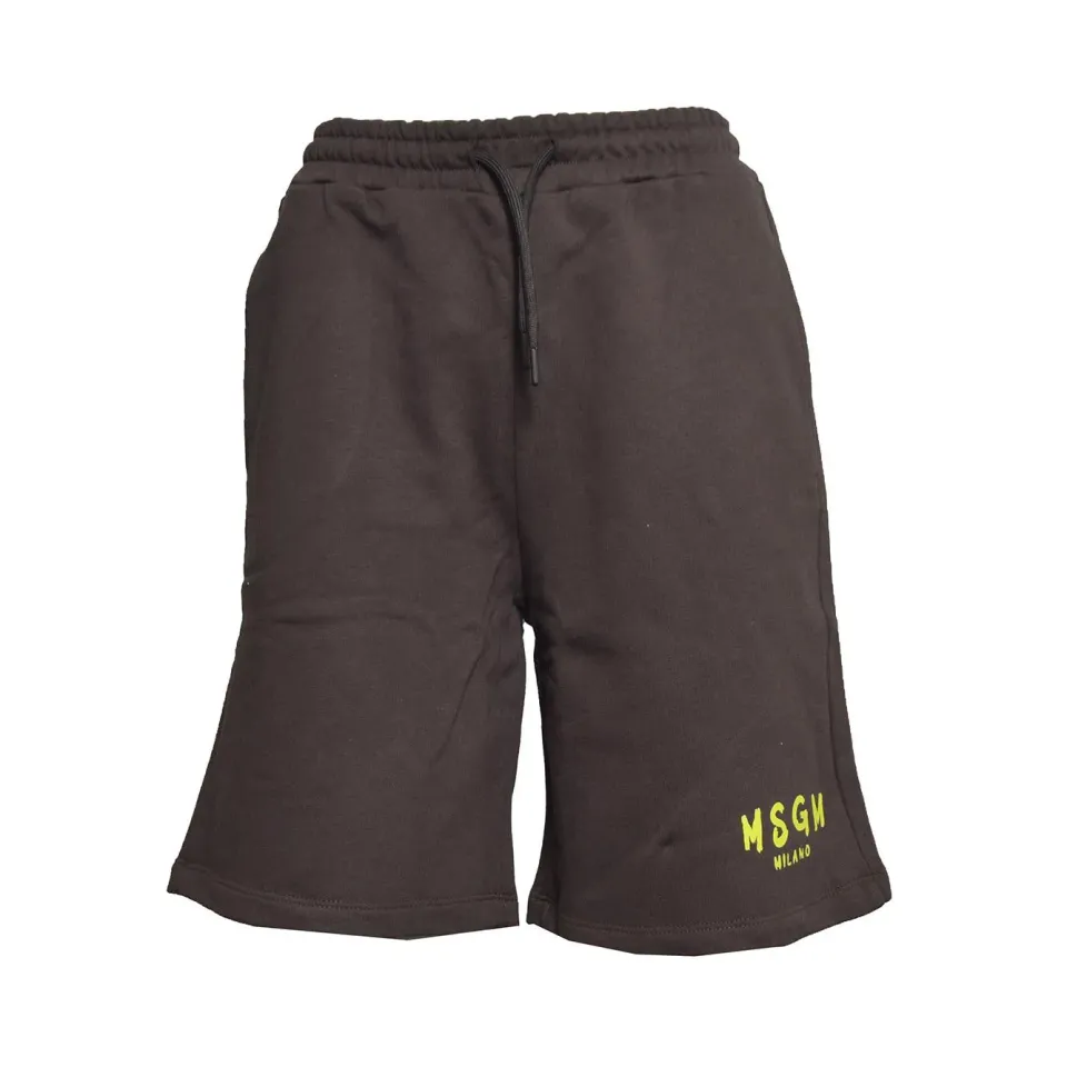 MSGM Junior S6MSJUBE018 bermuda felpa marrone