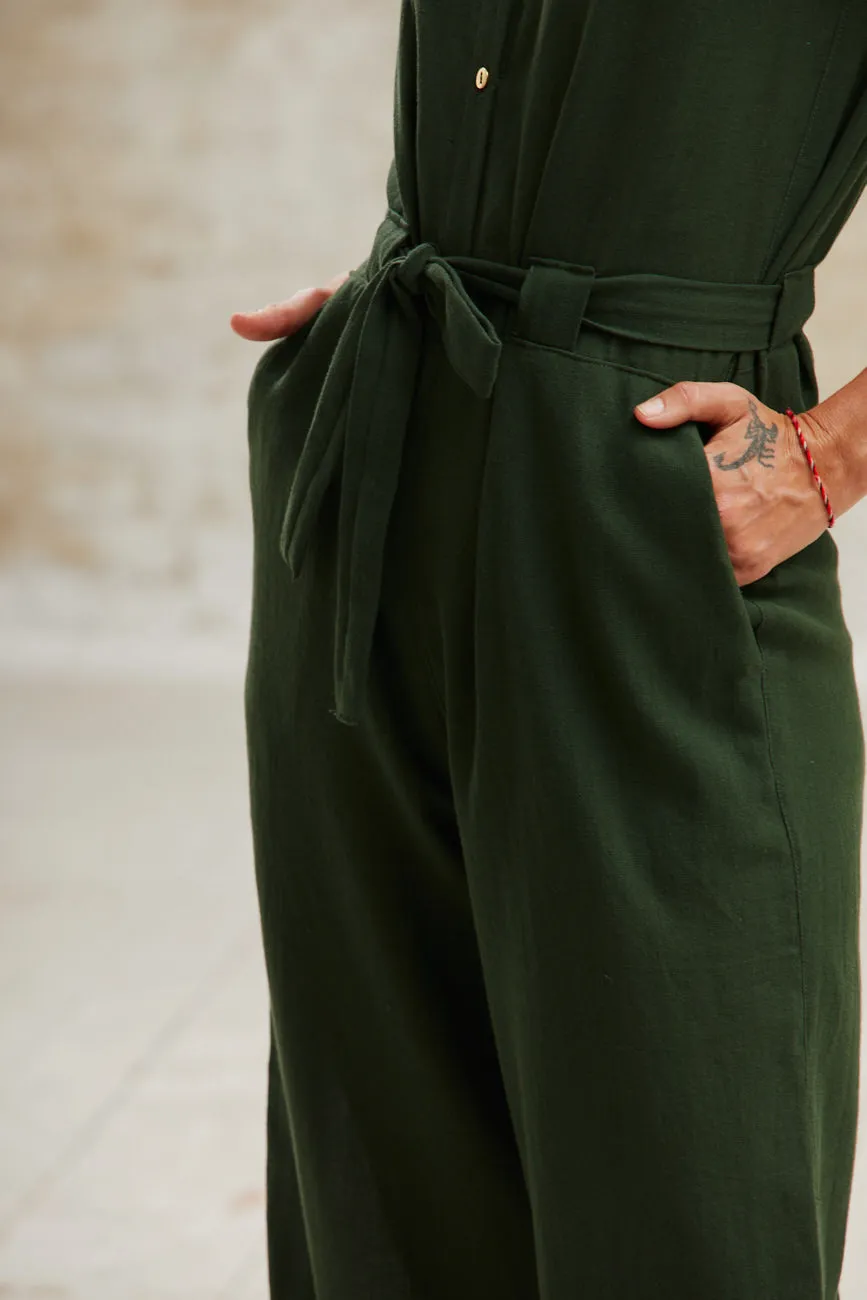 Jyoti Fair Works Daksha tuta cotone verde oliva
