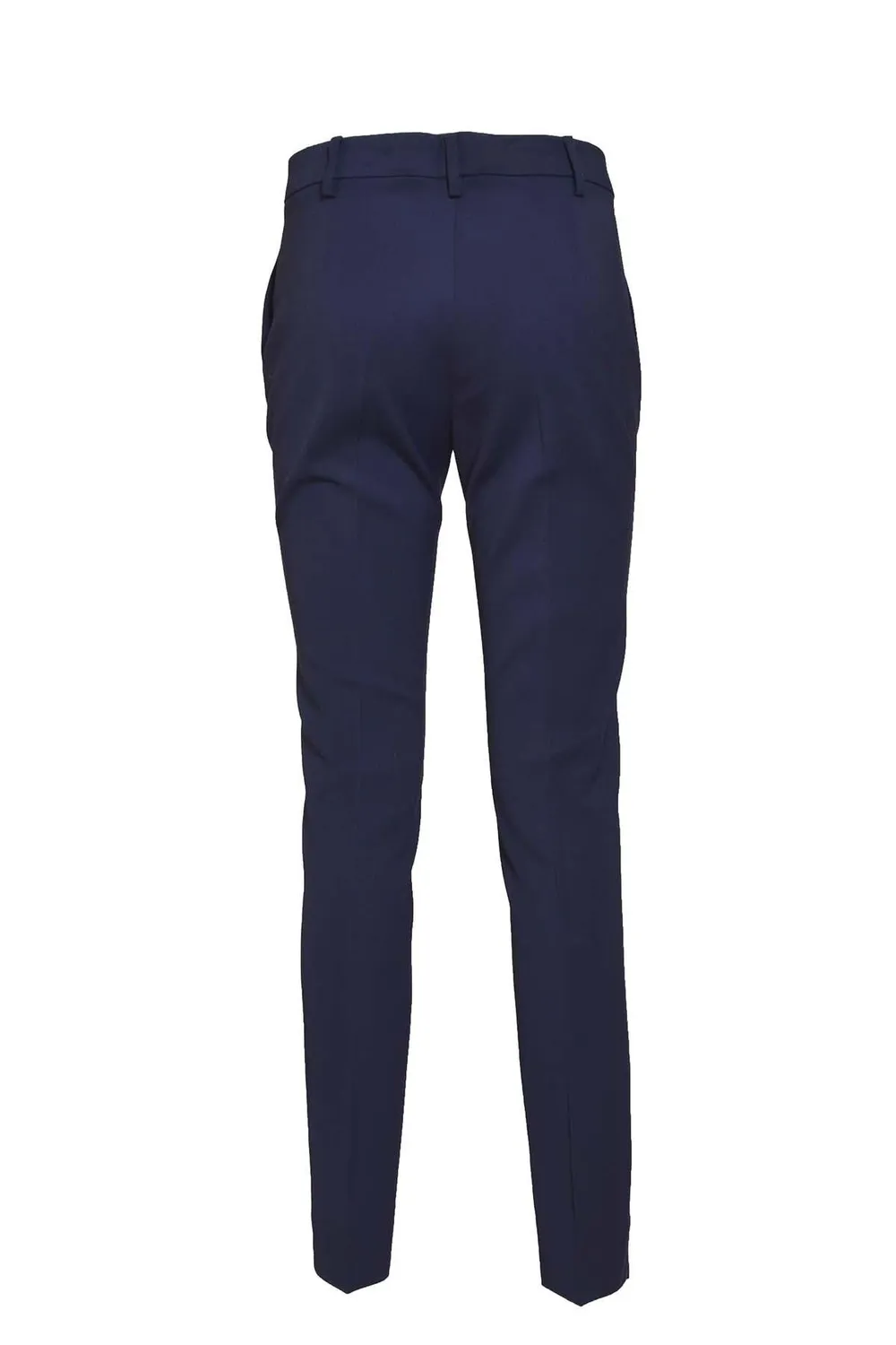 Etro 122301495 pantalone sigaretta blu 46 viscosa stretch slim