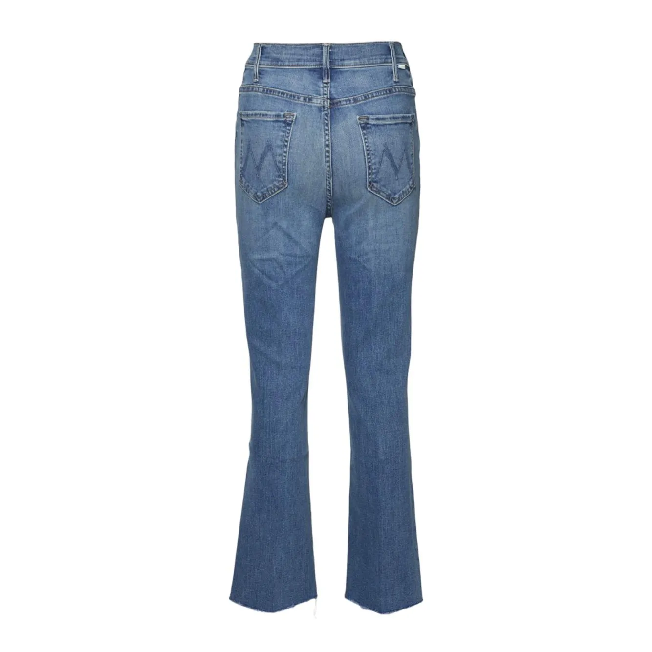 Mother The Hustler Ankle Fray 1117104I jeans donna blu
