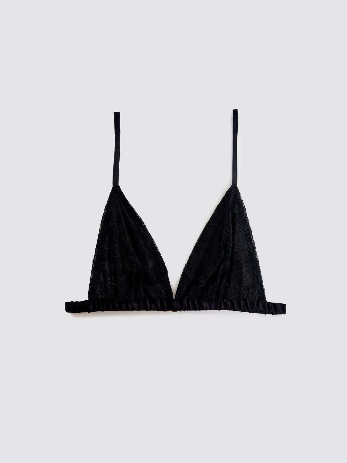 Vicolo reggiseno triangolo nero pizzo S M