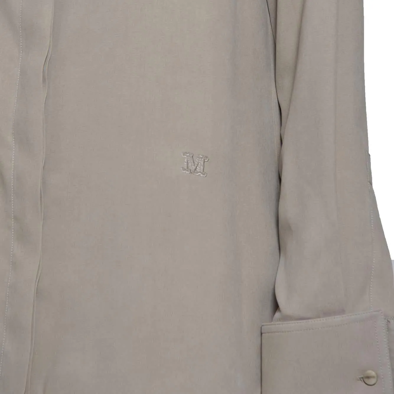 Max Mara Candia 2411111033600 camicia seta tortora 44