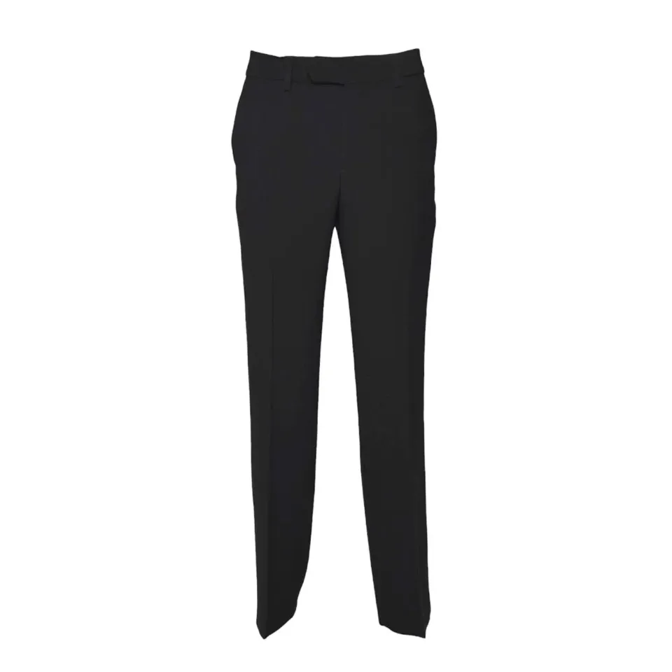 Aspesi G0189P001 pantalone nero crepe cady