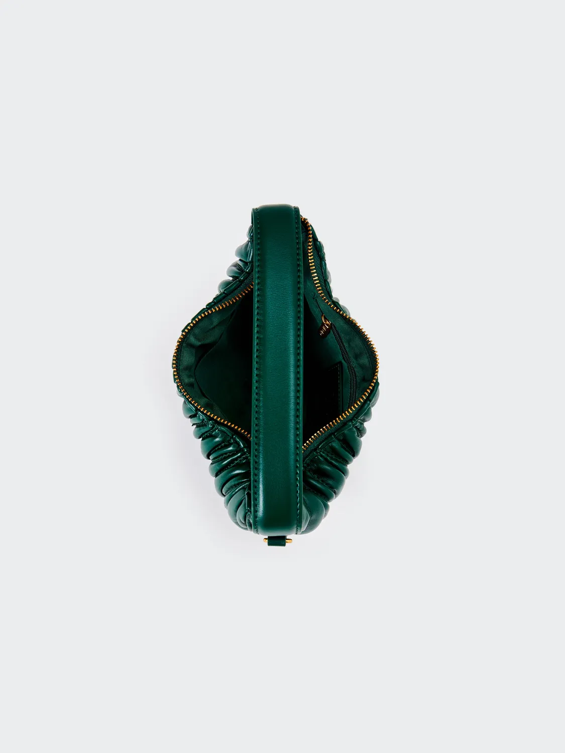 Vicolo Croissant Borsa Matelasse Verde Foresta