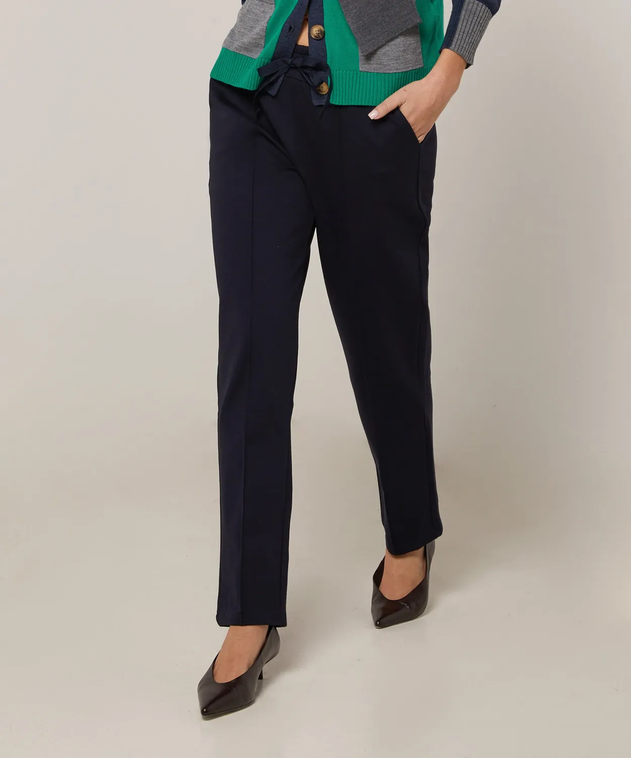 Rodier pantaloni jogging Milano blu navy maglia