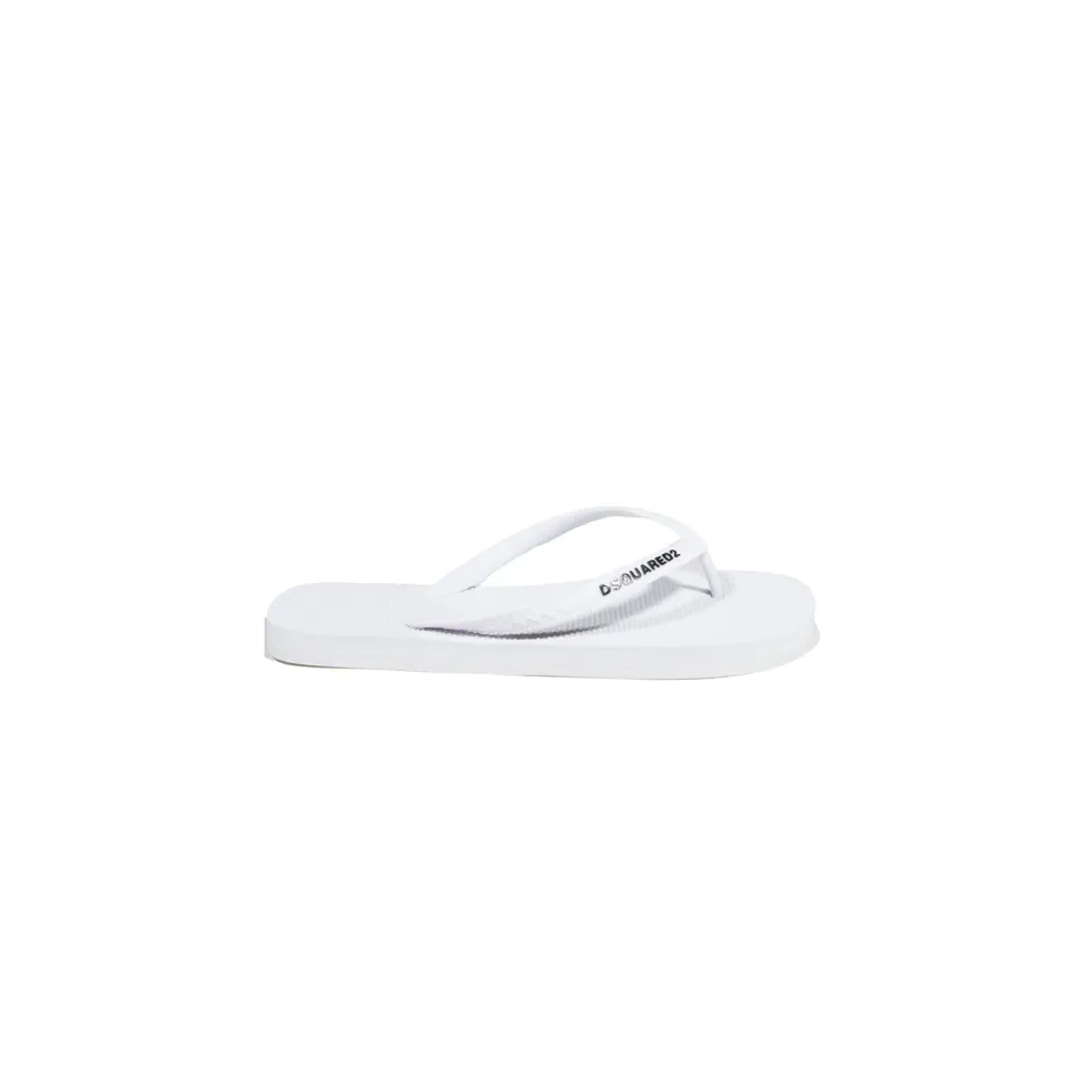 Dsquared2 FFM000117200001 infradito bianche logo
