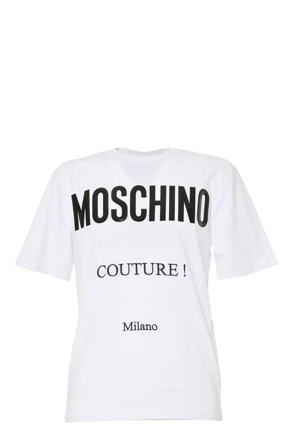 Moschino A07215241 t-shirt bianca 48 logo nero
