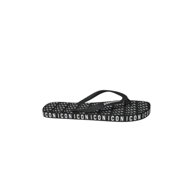 Dsquared2 infradito gomma ciabatte logo nere uomo