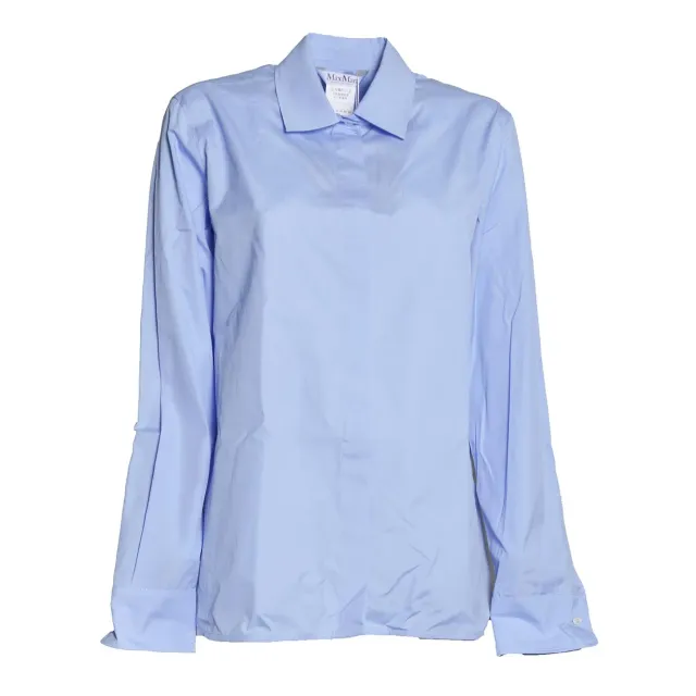 Max Mara Maroso camicia azzurra 100% cotone