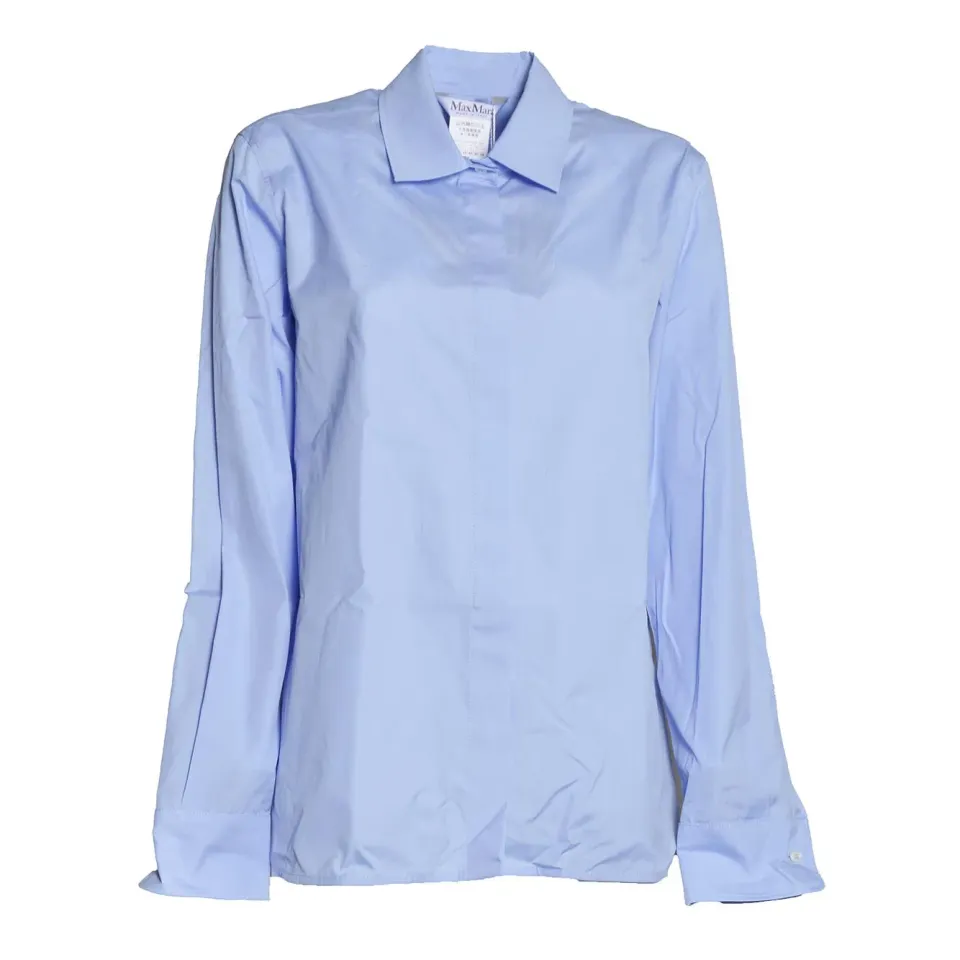Max Mara Maroso camicia azzurra 100% cotone