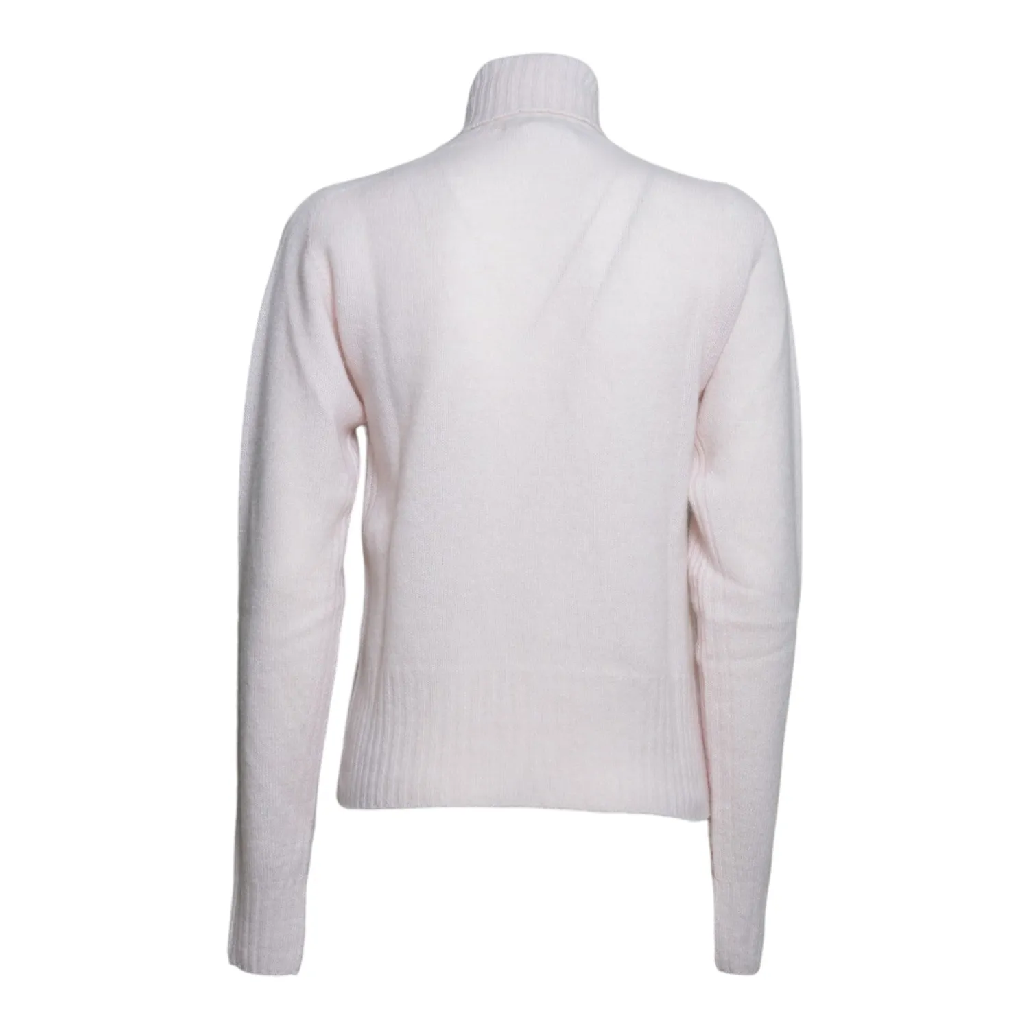 Solotre M3AC0003 maglia collo alto rosa pallido