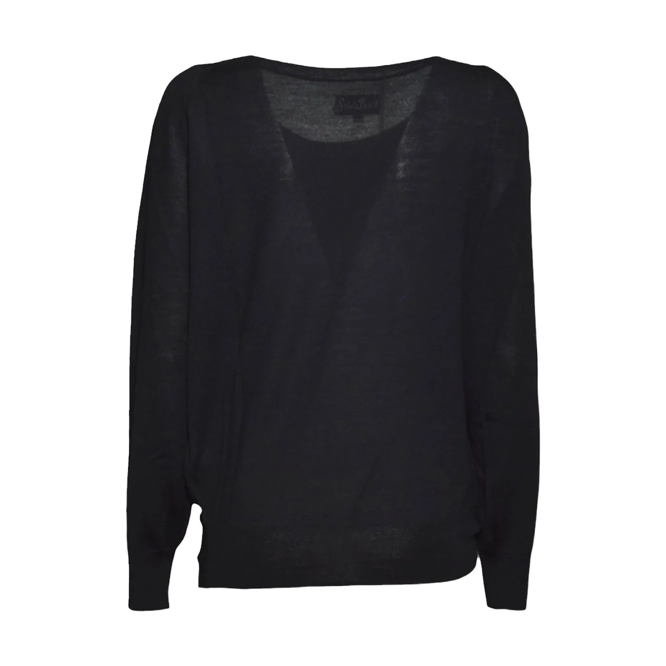 Saint Barth Naty NTY0001 maglione nero lana merinos