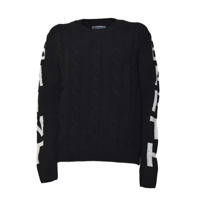 Saint Barth Malmojr maglione girocollo nero lana 14A
