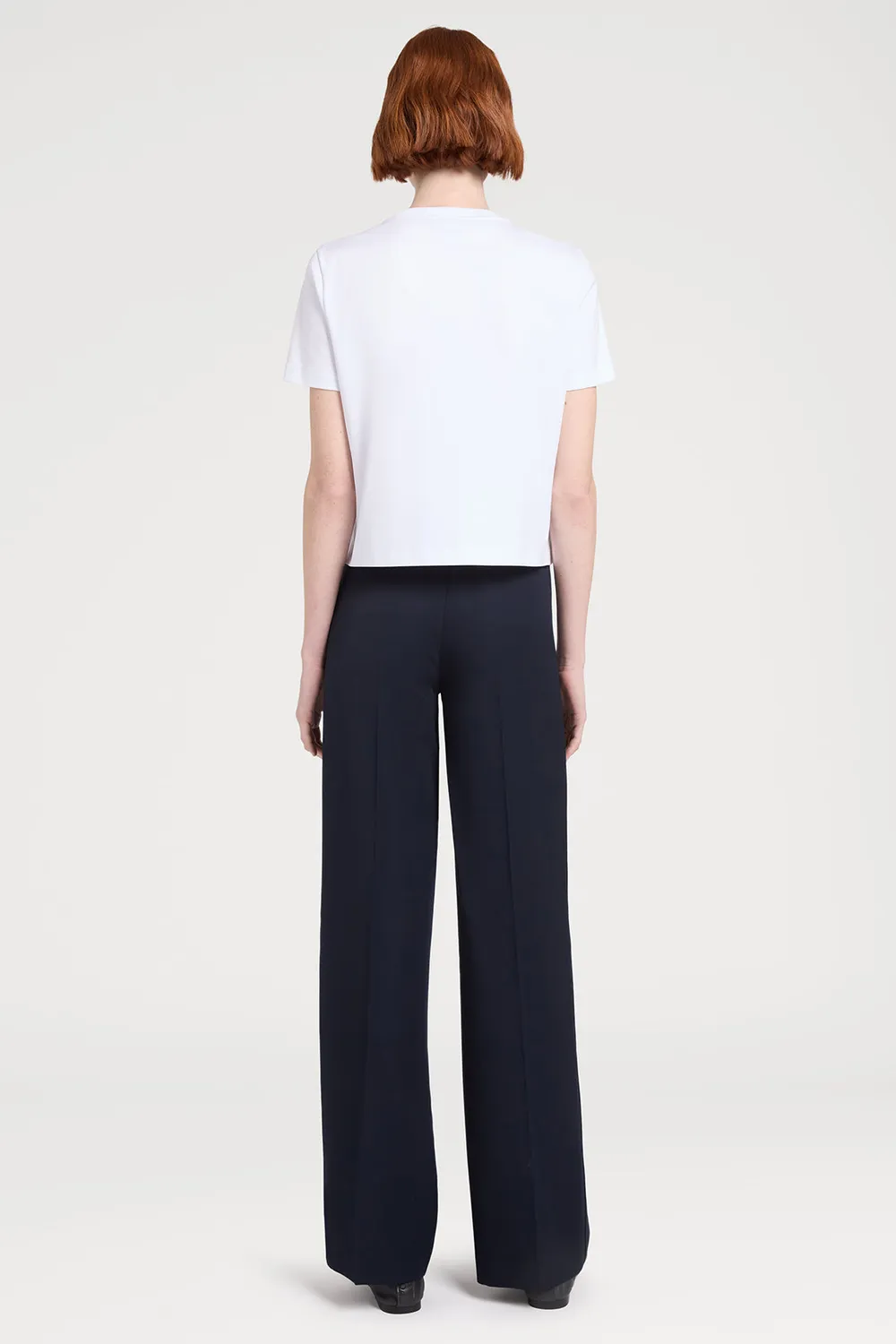PORTS 1961 t-shirt Sketch Bloom bianca ricamata