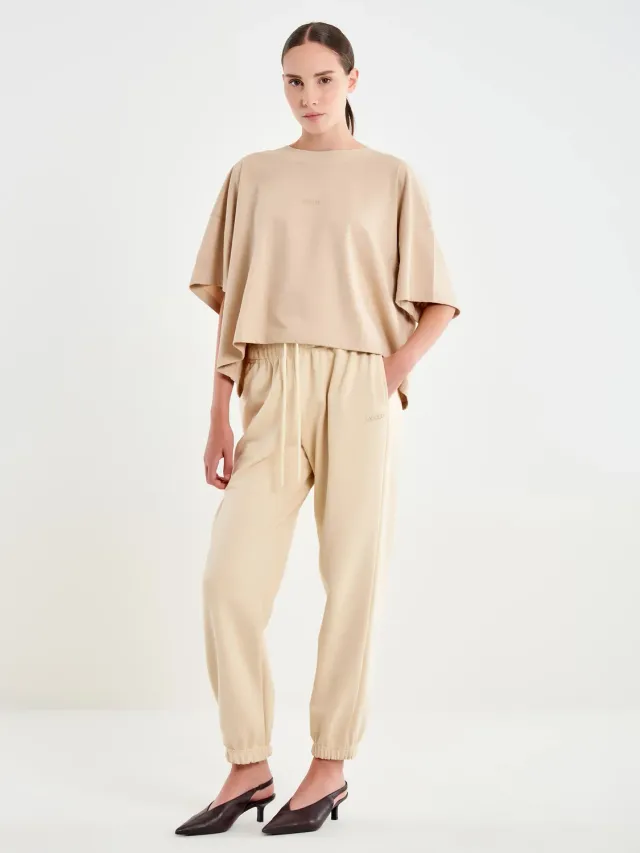 Vicolo Jogger Pantalone burro Cotone Taglie S-L