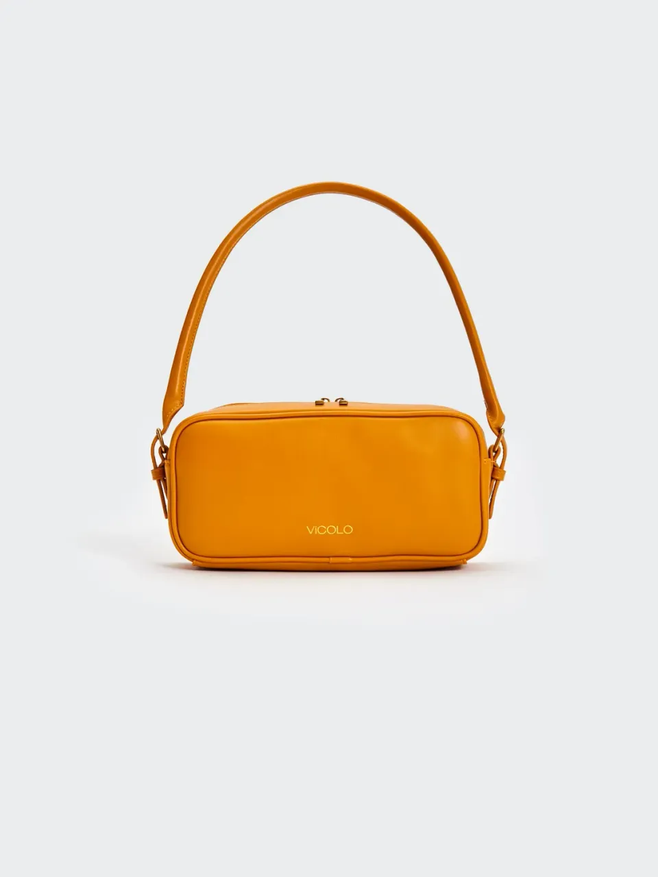 Vicolo Borsa Trunk bauletto senape tracolla ecopelle