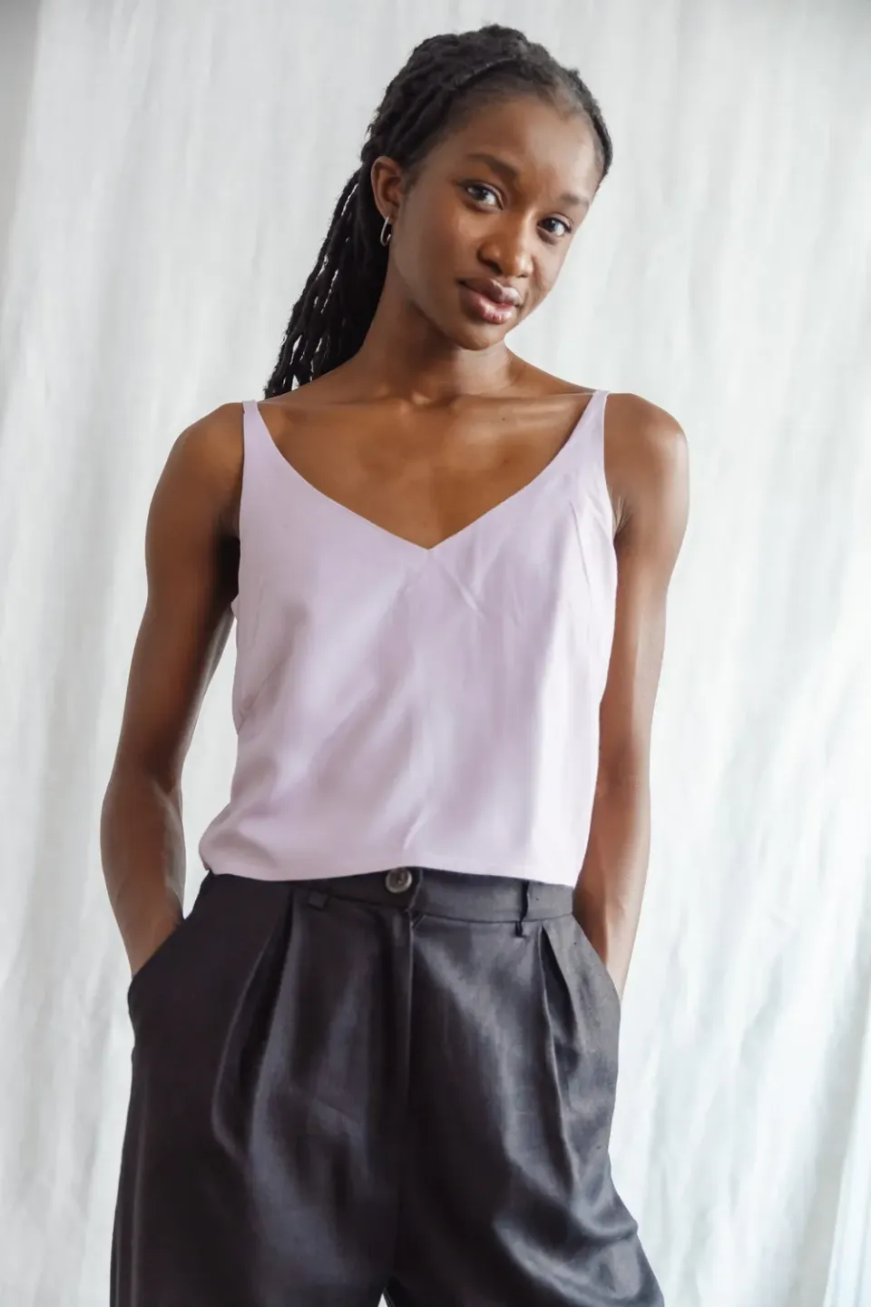 Jyoti Iyani crop top ecovero lilla