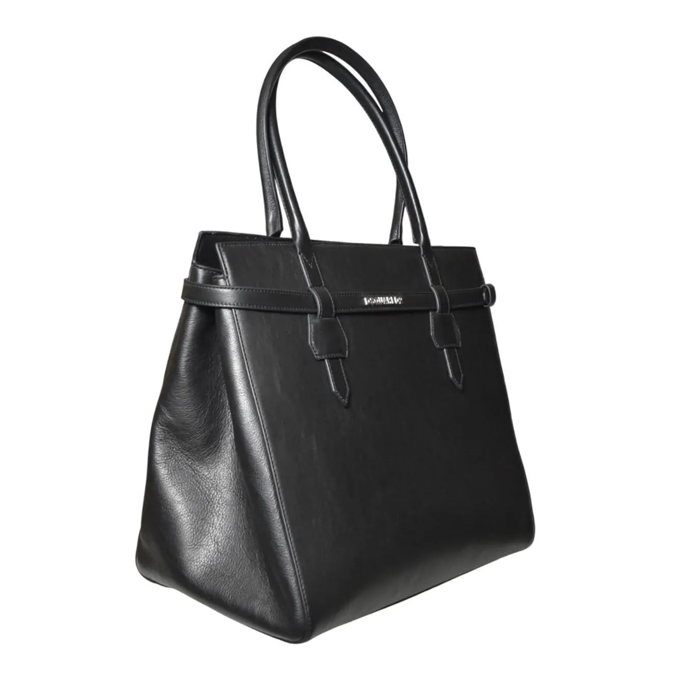 Dsquared2 SPM009201500001 shopping bag pelle nera UNI
