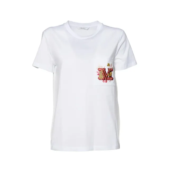 Max Mara 2511941021600 Nunzio t-shirt bianca