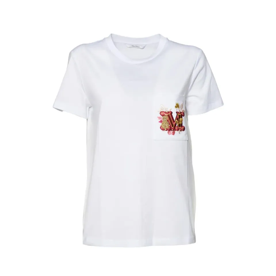 Max Mara 2511941021600 Nunzio t-shirt bianca