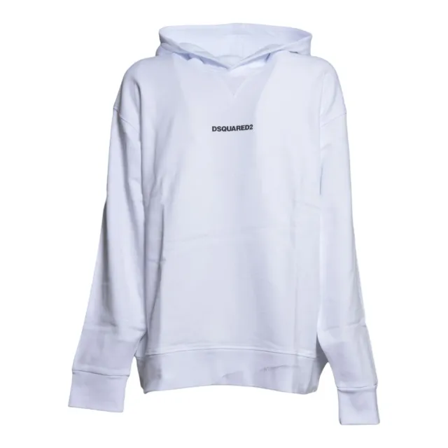 Dsquared2 Junior DQ3557D0AIZDQ100 felpa bianco cotone