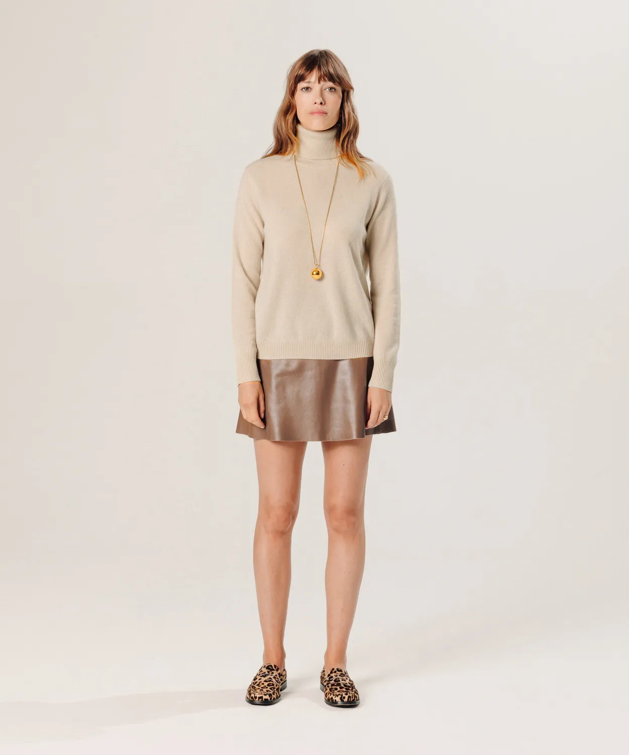 Rodier dolcevita cashmere beige donna 2 fili