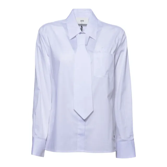 Solotre M1AC0153ACU01S blusa bianca donna elegante