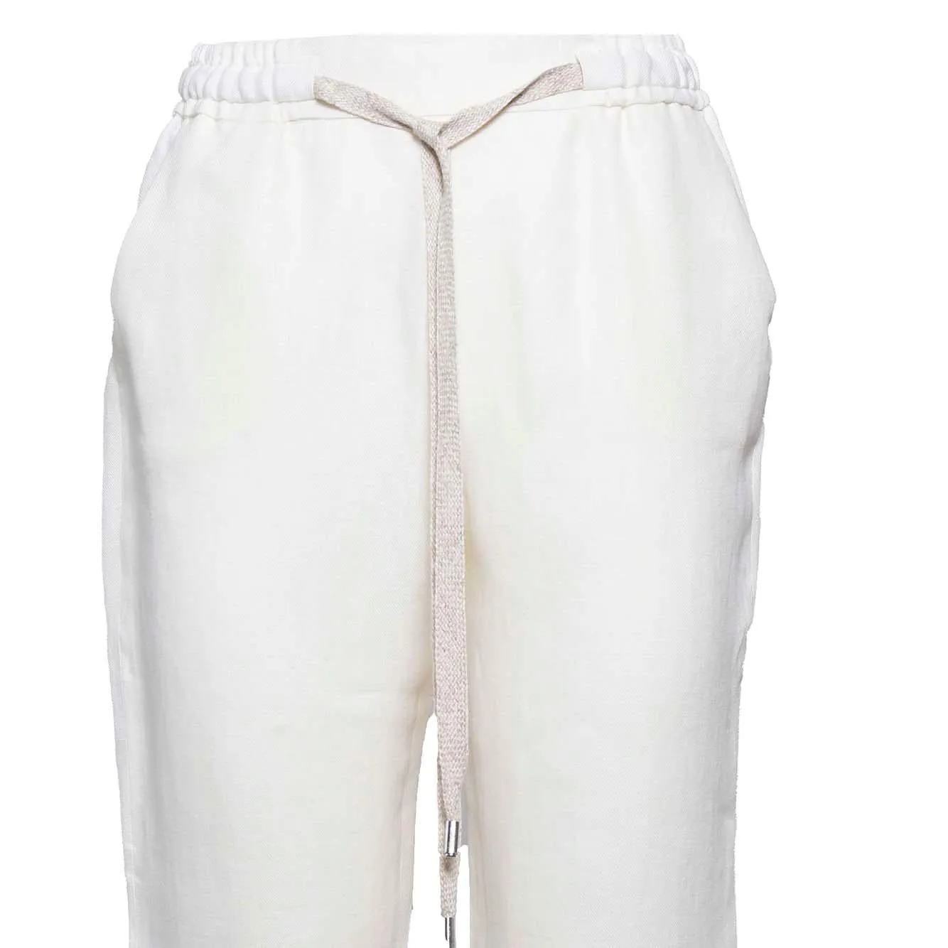 Barba Joke 81250005042105U pantalone lino bianco taglia 40