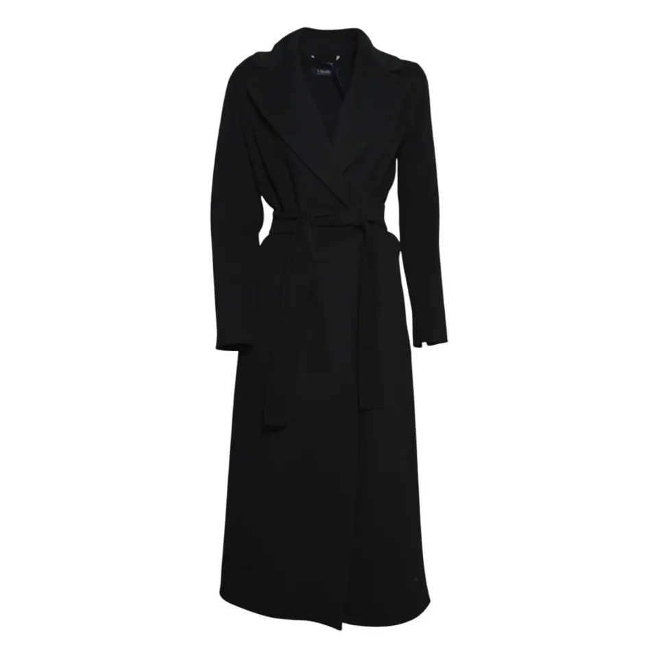 Max Mara Poldo 2629016073600 cappotto nero lana vergine