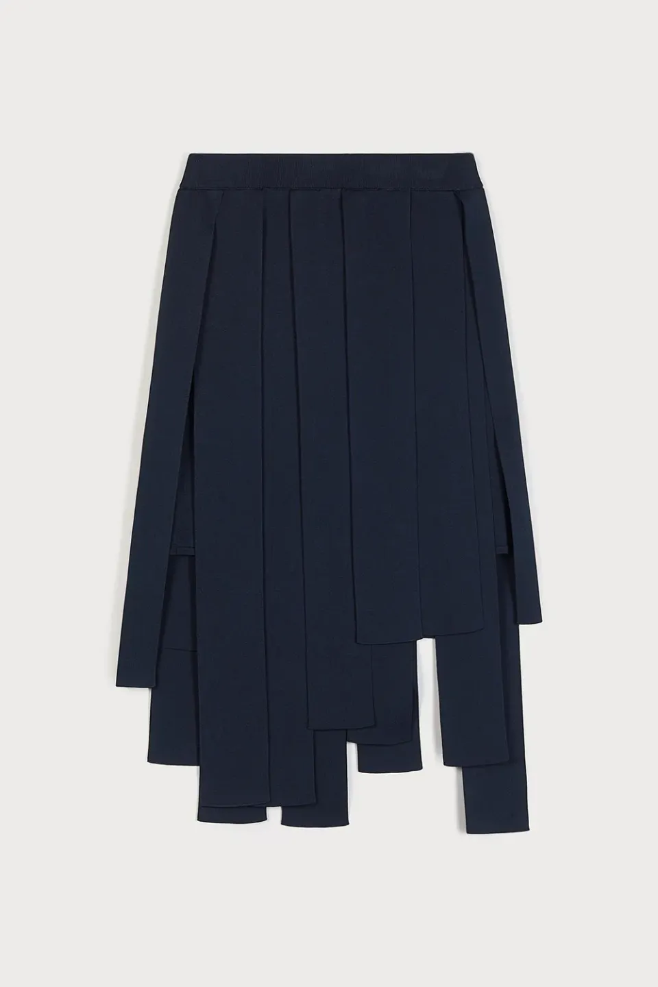 PORTS Navy Skirt Featuring Panel Details gonna navy S viscosa