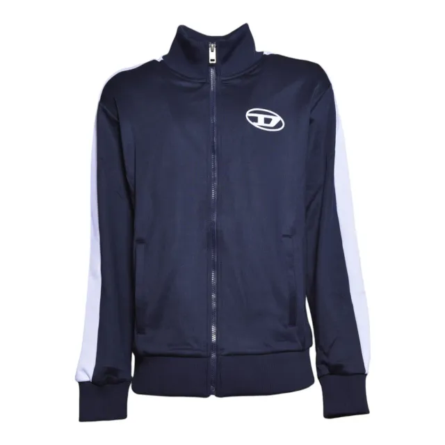 Diesel Junior J03032KYAZB felpa blu cotone 14A
