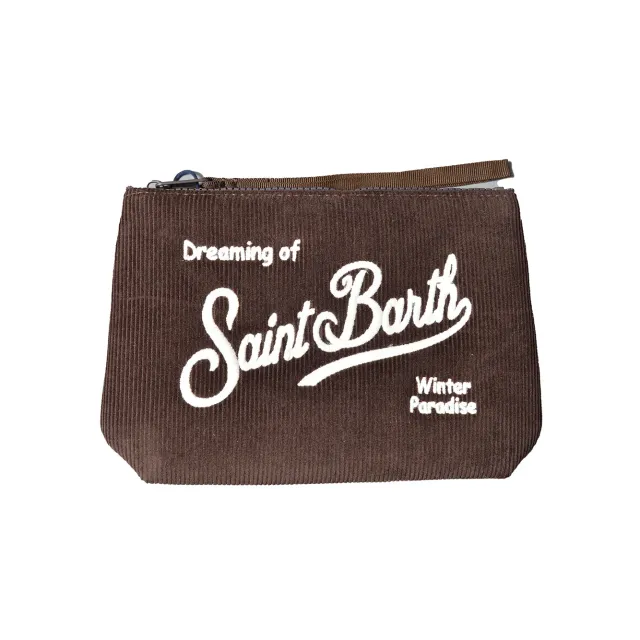 Saint Barth ALI0059 pochette velluto marrone