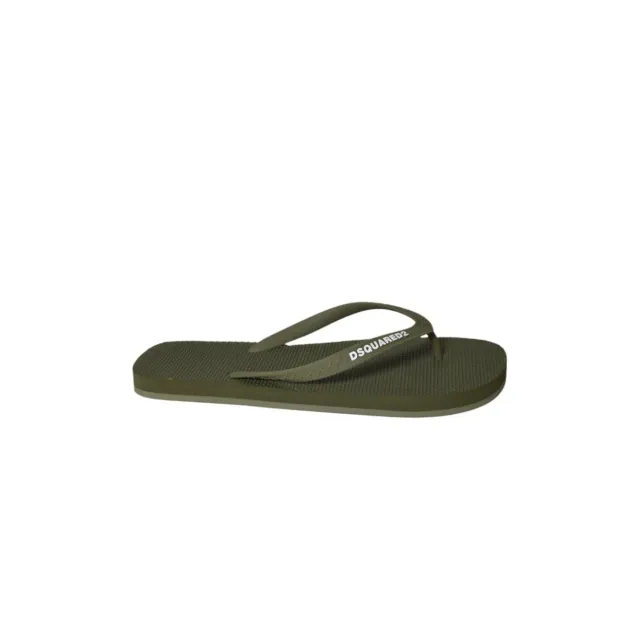 Dsquared2 FFM000117200001 infradito gomma verde oliva