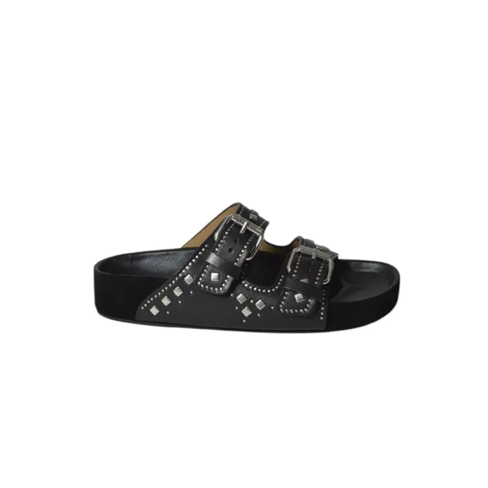 Isabel Marant Lennyo SD0118 sandali neri pelle borchie