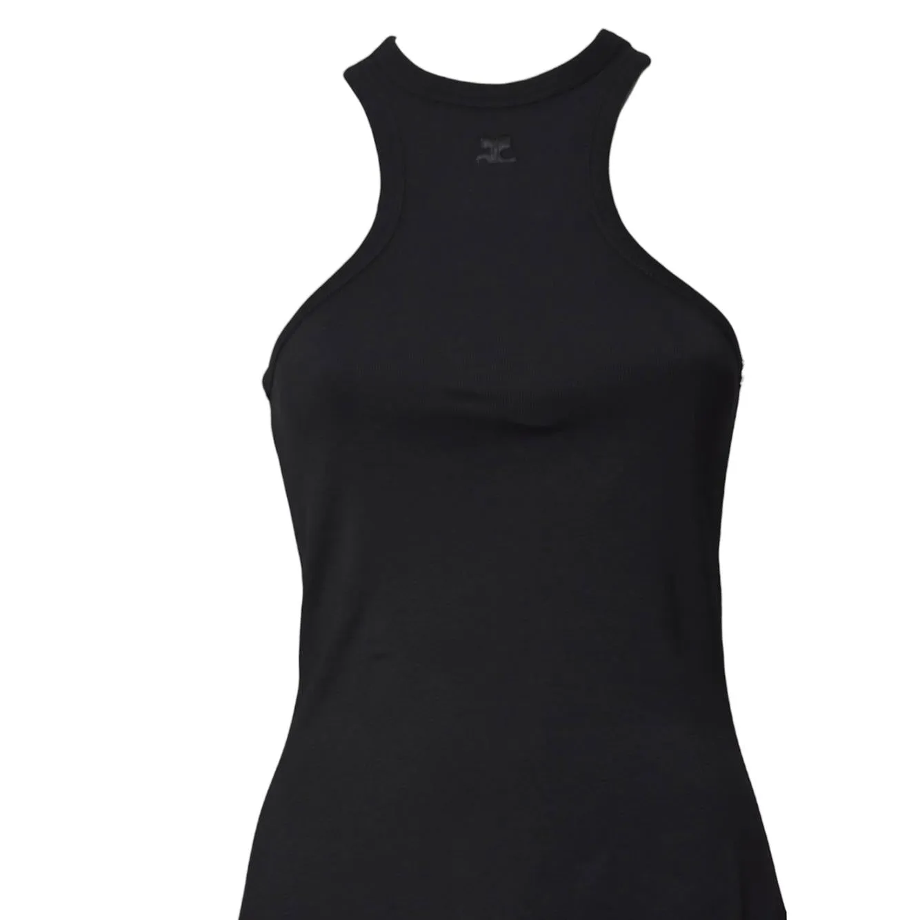 Courrèges 125JRO577JS0203 Mini Abito Nero Cotone