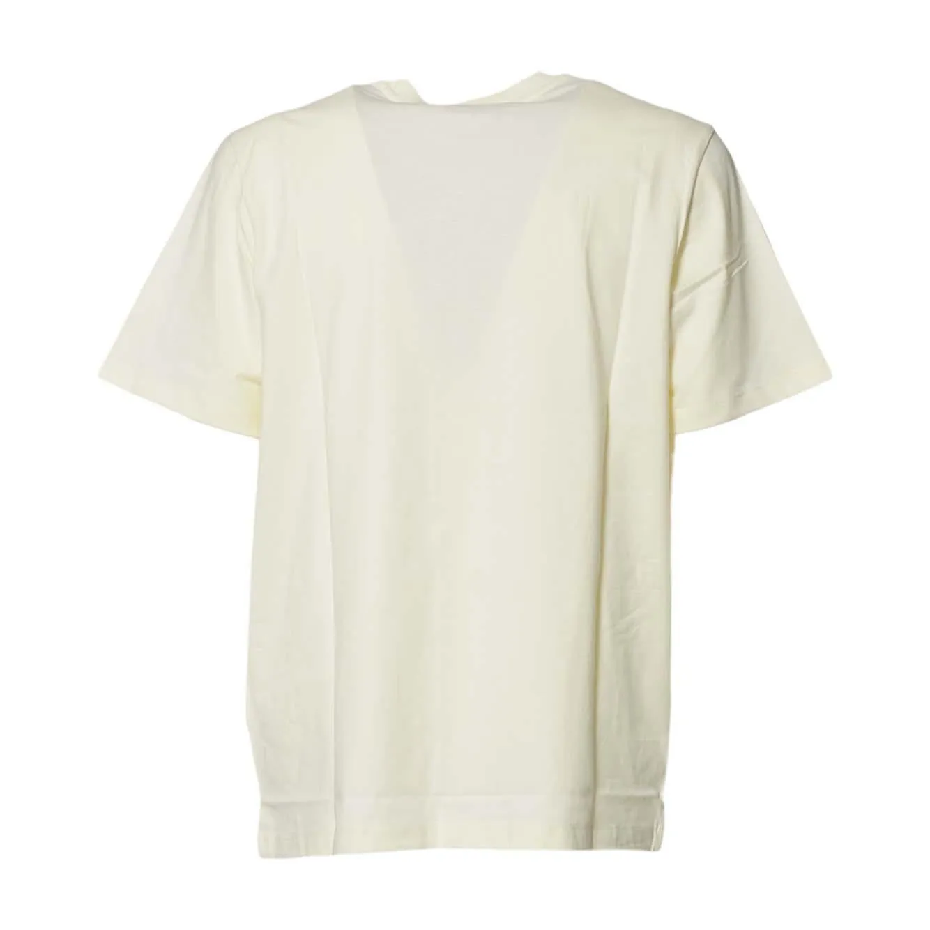 MSGM 2000MM510200002 t-shirt panna cotone pennellata