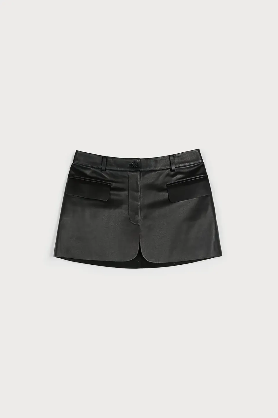 Ports 1961 PW225XLX02 minigonna pelle nera 36 zip
