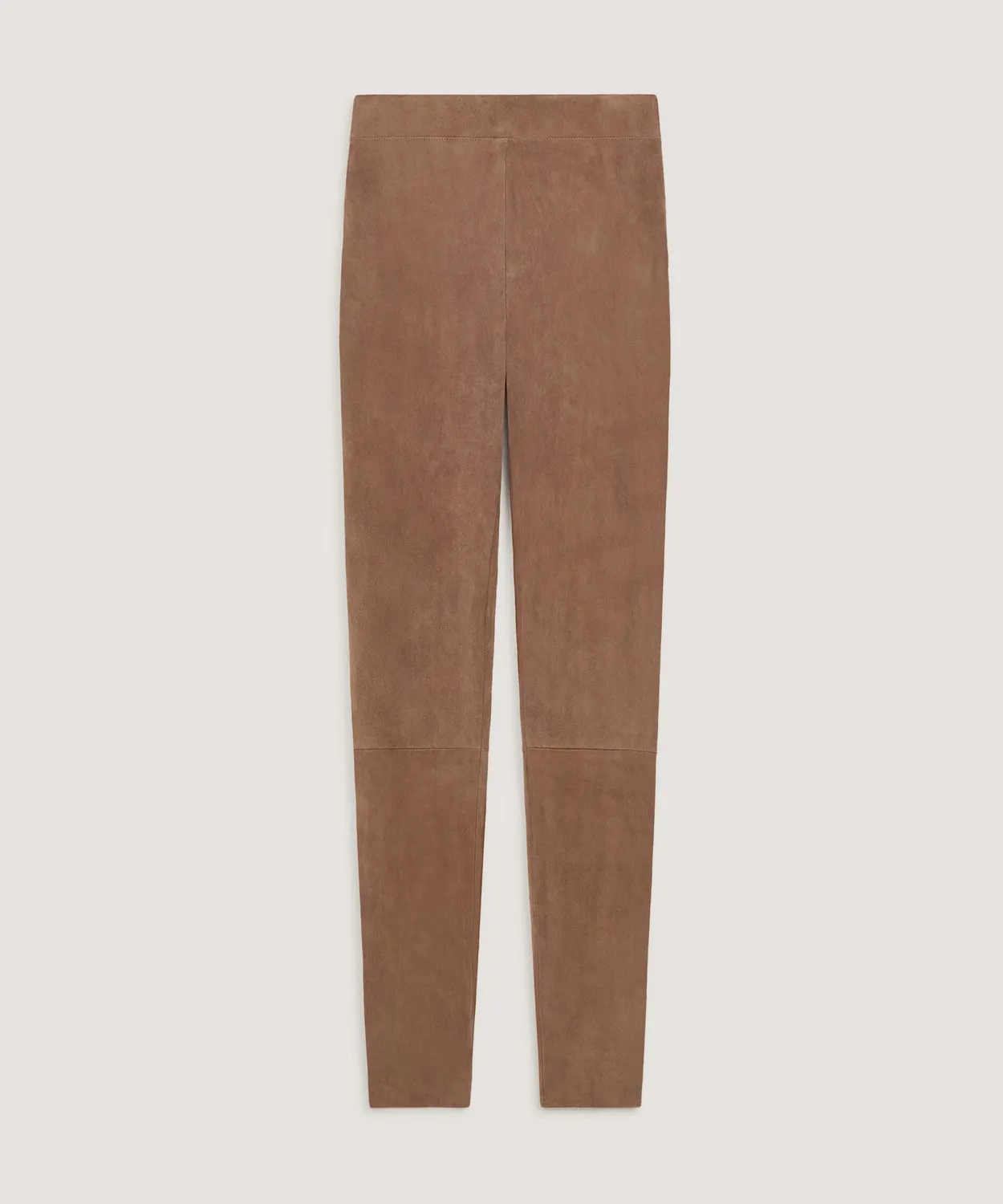 Rodier leggings pelle agnello ice brown stretch