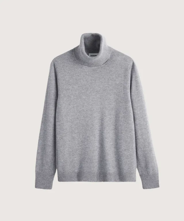 Rodier Maglione dolcevita cashmere grigio