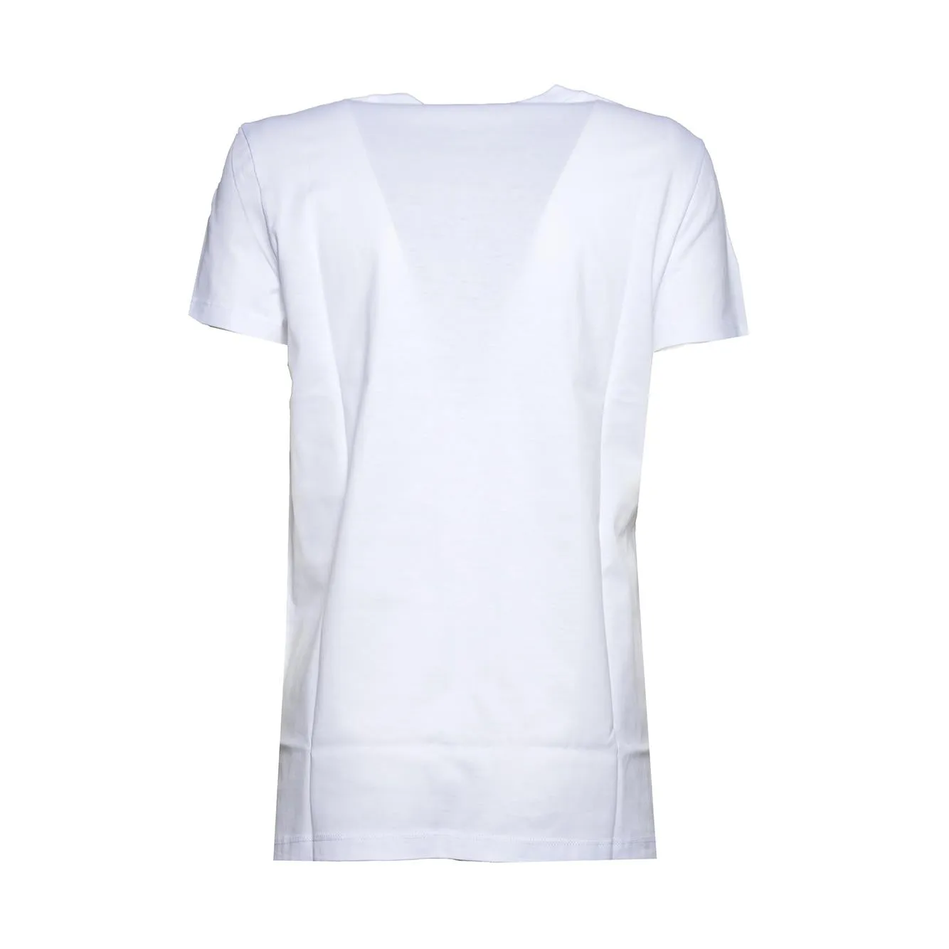 Max Mara Spadino 2611941062600 t-shirt bianco nero cotone