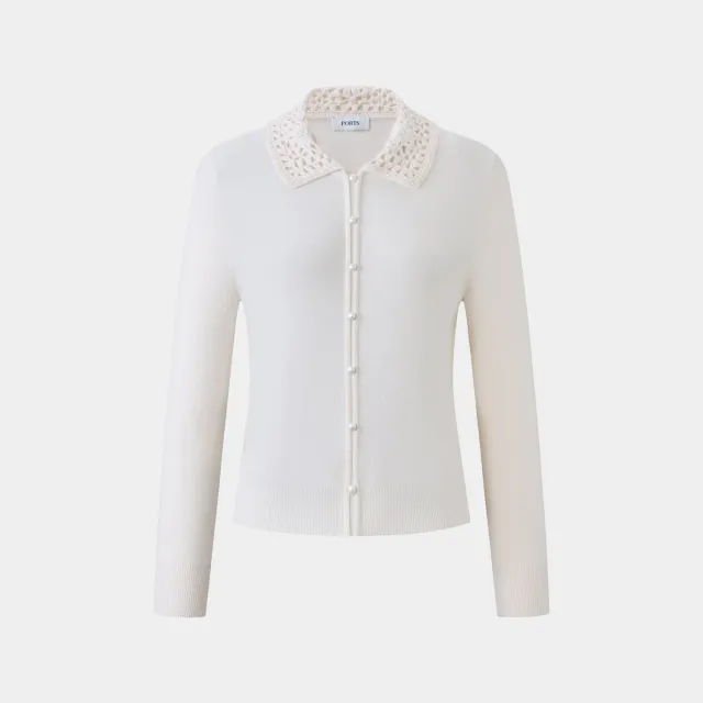PORTS Cream Polo maglia polo crema scollo polo