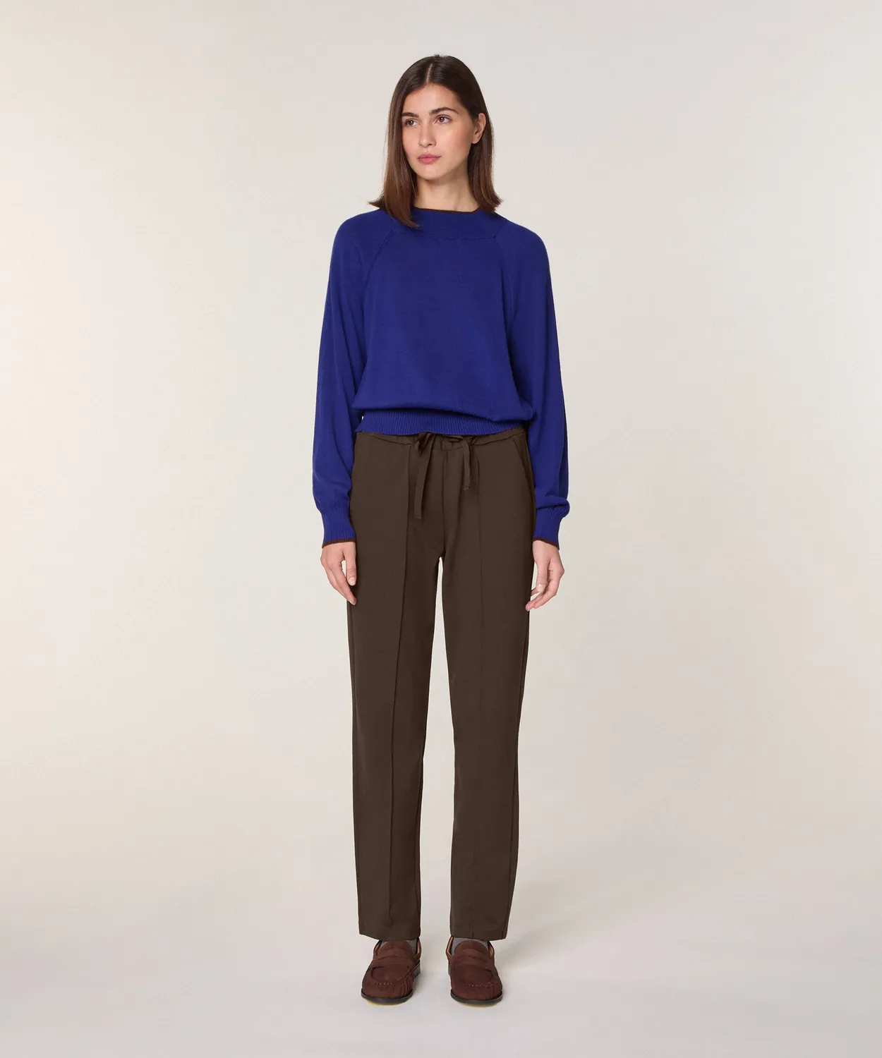 Rodier maglione girocollo merino blu oceano