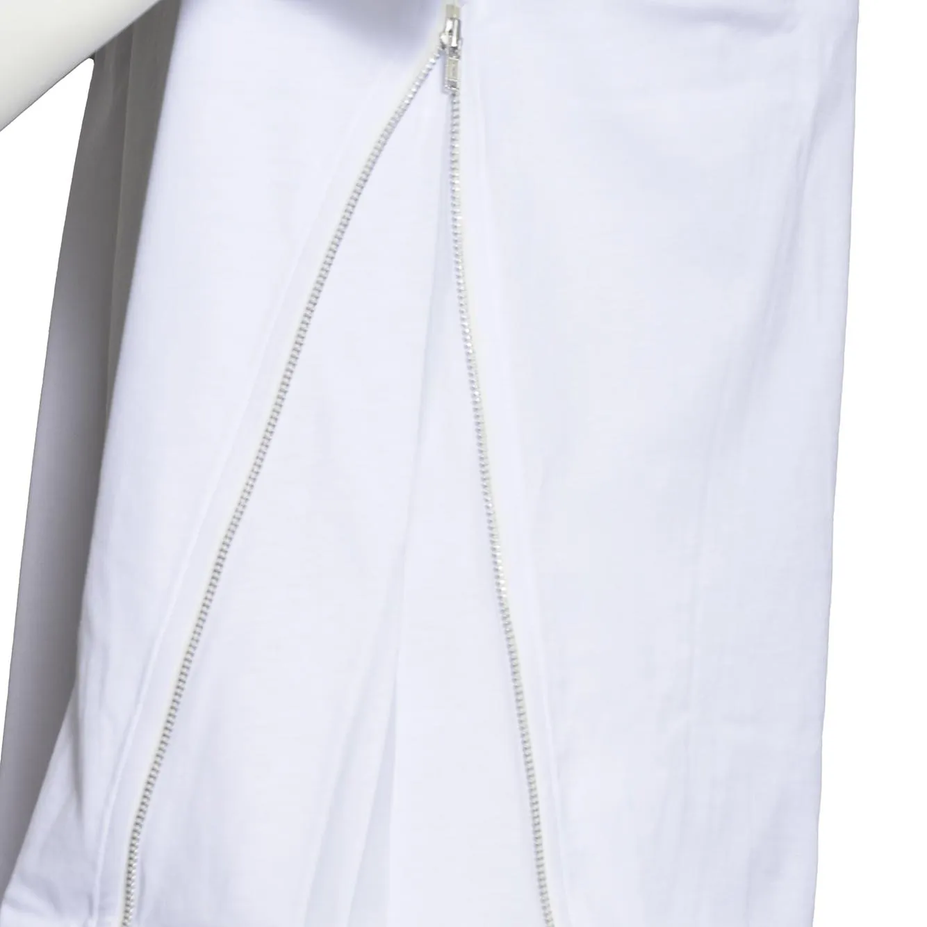 Comme des Garçons Shirt FQT010S26 t-shirt bianca zip laterale