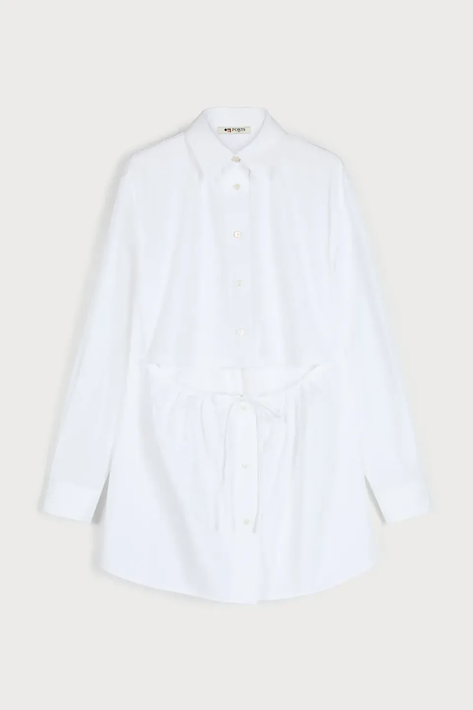 PORTS 1961 Iconic camicia bianca vita definita