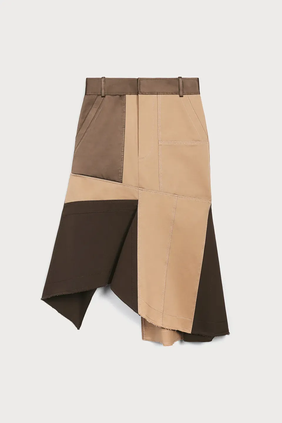 PORTS 1961 gonna cargo beige 548-Camel patchwork